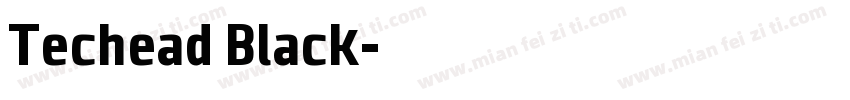 Techead Black字体转换
